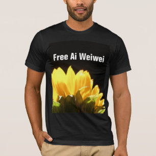 Camiseta Del "camisetas del girasol Ai Weiwei libre"