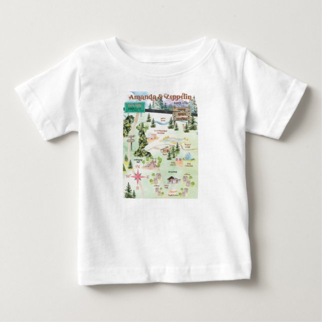 camiseta del campamento de bebés (Anverso)