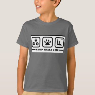 Camiseta del campamento de verano de la juventud