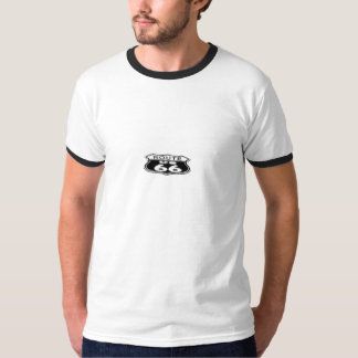 Camiseta del campanero, blanco/negro - ruta 66
