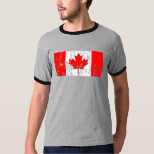 Camiseta del campanero de la bandera de Canadá de