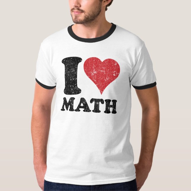 Camiseta del campanero de la matemáticas del amor (Anverso)