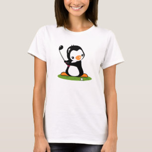 Camiseta del campanero de las señoras del golf