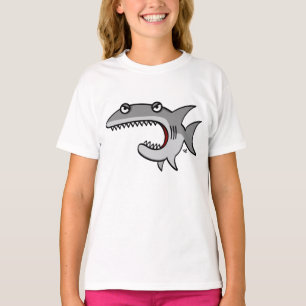 Camiseta del campanero de los chicas del tiburón