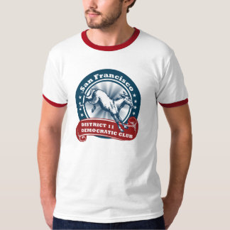 Camiseta del campanero de los hombres Democratic
