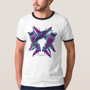 Camiseta del campanero de los hombres púrpuras de