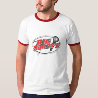 Camiseta del campanero de los hombres - rojo
