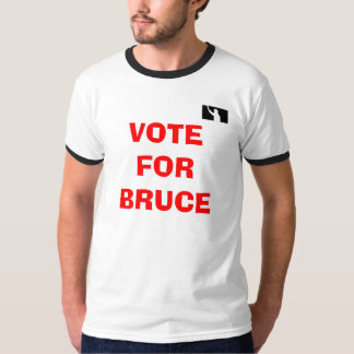 Camiseta del campanero de UEFL "voto para Bruce"