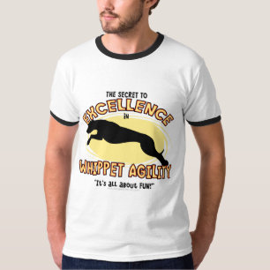 Camiseta del campanero de Whippet de la agilidad