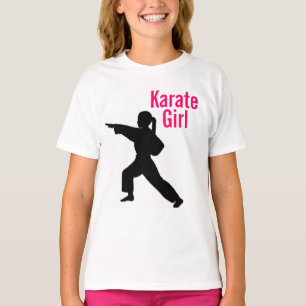Camiseta del campanero del chica del karate