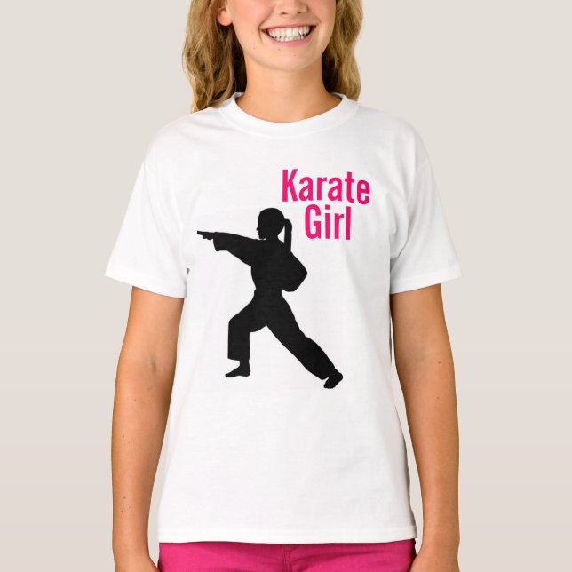 Camiseta del campanero del chica del karate (Anverso)