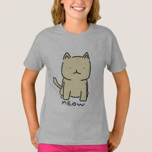 Camiseta del campanero del chica del maullido