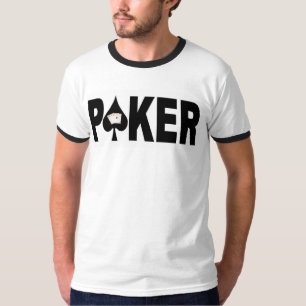 Camiseta del campanero del jugador de PÓKER