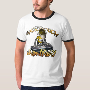 Camiseta del campanero del mono del rasguño