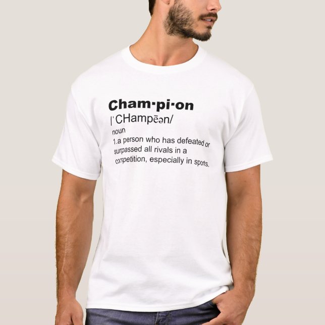 Camiseta del campeón de los hombres (Anverso)