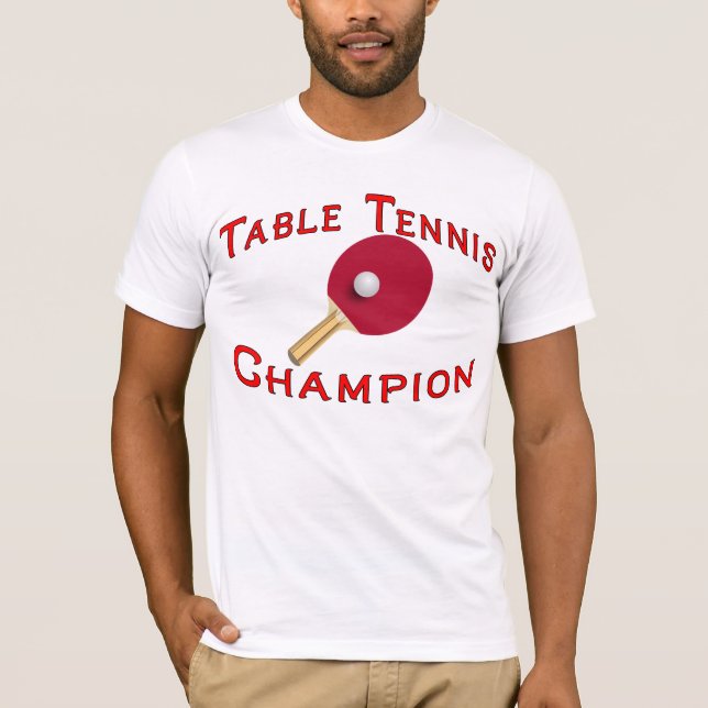 Camiseta del campeón de los tenis de mesa (Anverso)
