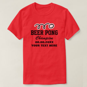 camiseta del campeón del juego de cerveza personal