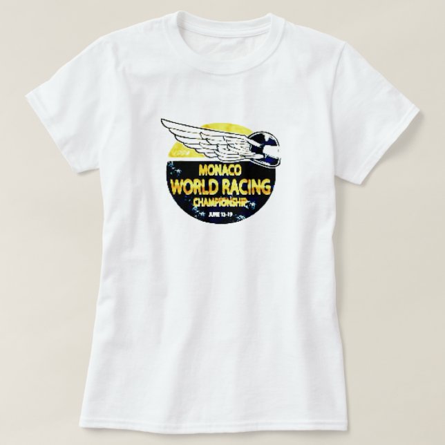 Camiseta del CAMPEONATO femenino de CARRERAS MONAC (Diseño del anverso)