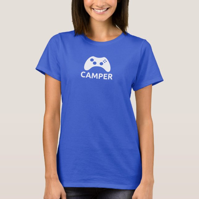 Camiseta del campista de las mujeres (Anverso)