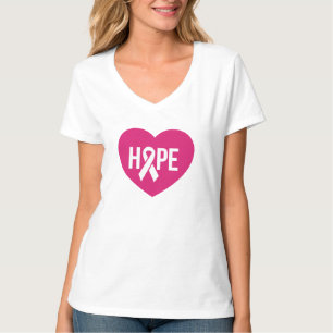 Camiseta del cáncer de pecho de la esperanza