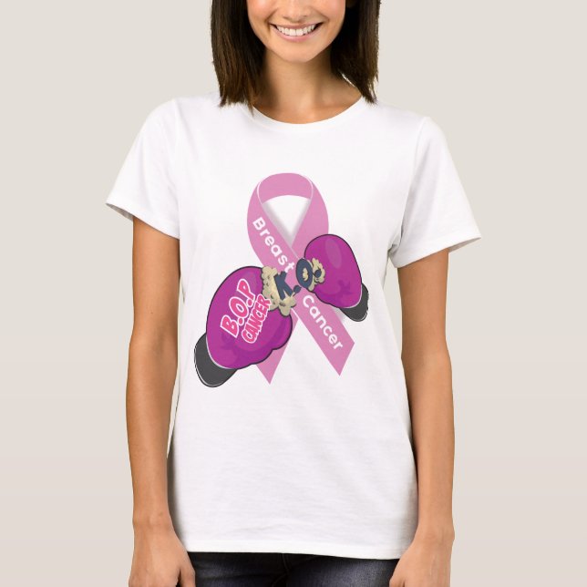 Camiseta del cáncer de pecho del CÁNCER del BOP (Anverso)