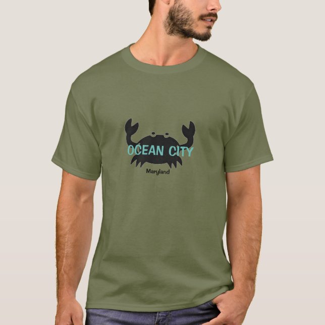 Camiseta del cangrejo de Maryland de la ciudad del (Anverso)