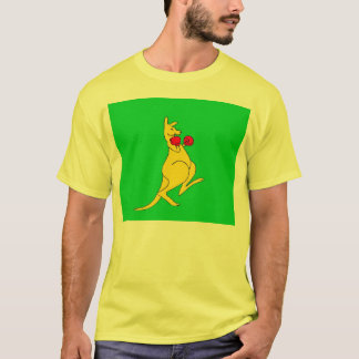 camiseta del canguro del boxeo