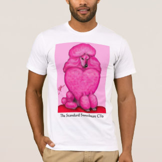 Camiseta del caniche del amor