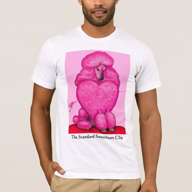 Camiseta del caniche del amor (Anverso)