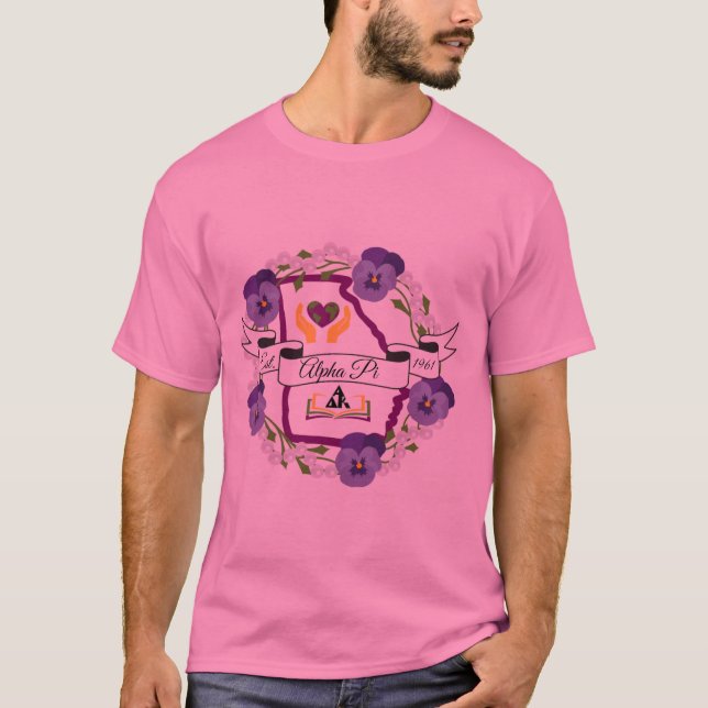 camiseta del capítulo del puente alfa kappa alfa p (Anverso)