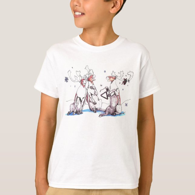 Camiseta del caprichoso Navidad de vida silvestre  (Anverso)