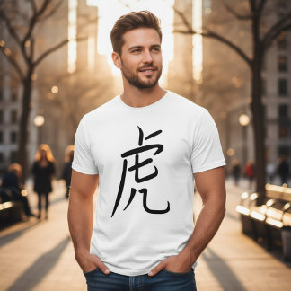 Camiseta del carácter chino Tigre