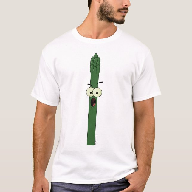 Camiseta del carácter del espárrago (Anverso)