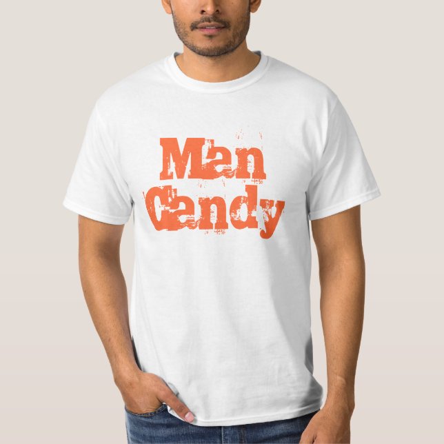 Camiseta del caramelo del hombre (Anverso)