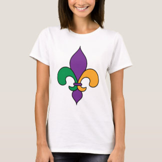 Camiseta del carnaval de la flor de lis