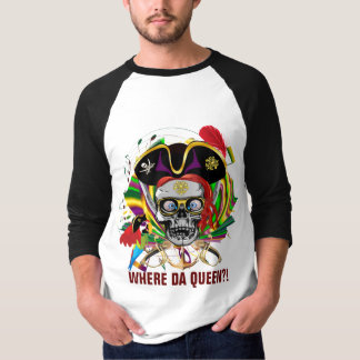 Camiseta Del carnaval de la ropa del pirata del frente de