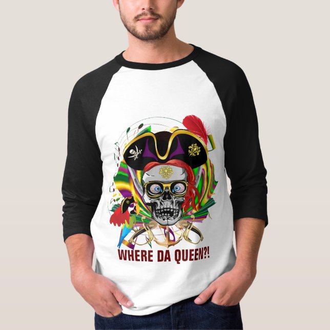 Camiseta Del carnaval de la ropa del pirata del frente de (Anverso)