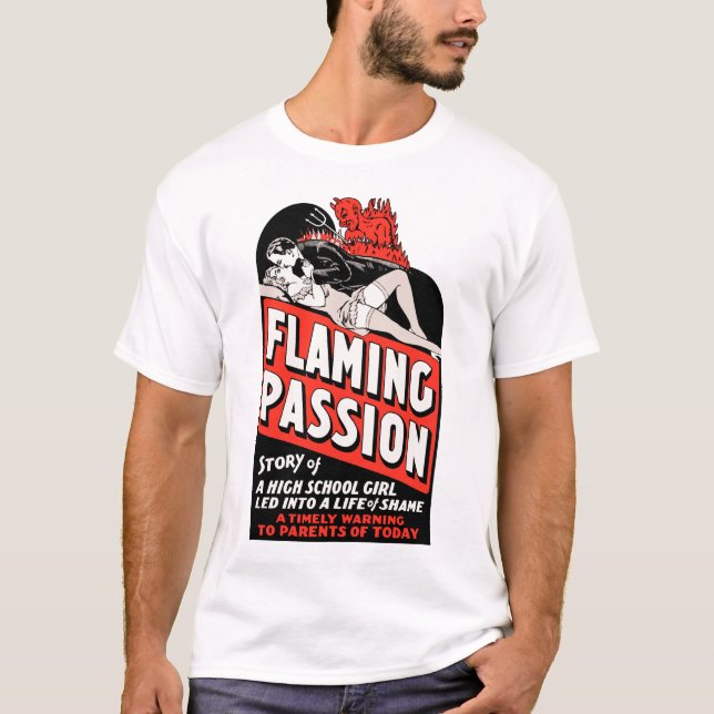 Camiseta del cartel de película de la "pasión (Anverso)