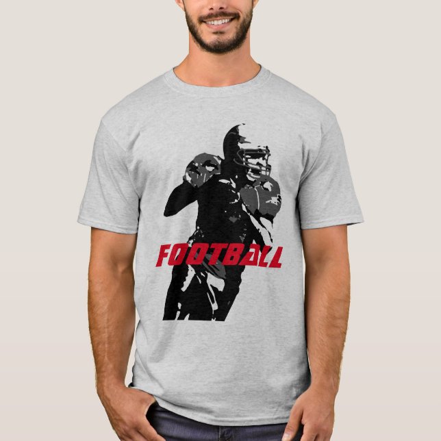 Camiseta del casco de fútbol de arte pop - Deporte (Anverso)