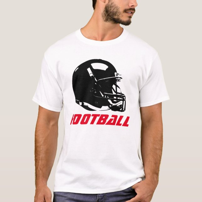 Camiseta del casco de fútbol de arte pop - Deporte (Anverso)