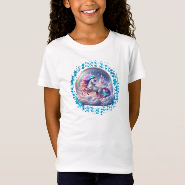 Camiseta del castillo de Unicornio - Fantasía del  (Anverso)