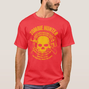 Camiseta del cazador del zombi