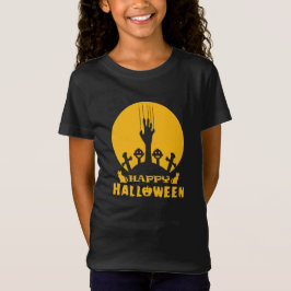 Camiseta del cementerio de Halloween para la mano