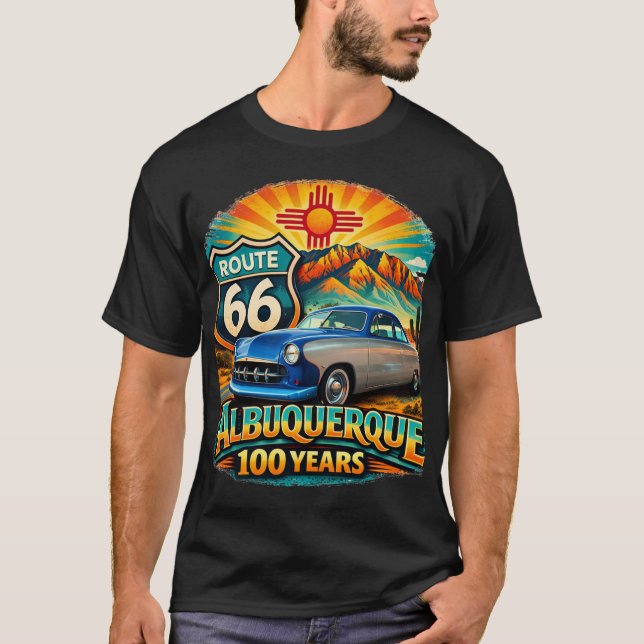 Camiseta del Centenario de la Ruta 66 de Albuquerq (Anverso)