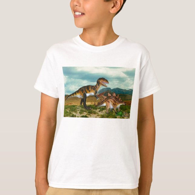 Camiseta del Ceratosaurus y del Stegosaurus (Anverso)