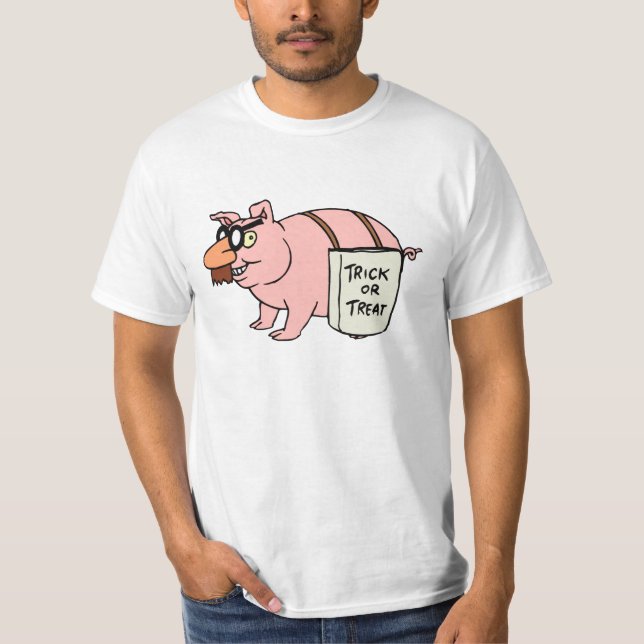 Camiseta del cerdo de Halloween (Anverso)