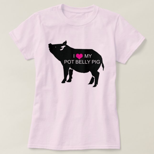 Camiseta del cerdo del Belly de pote (Diseño del anverso)