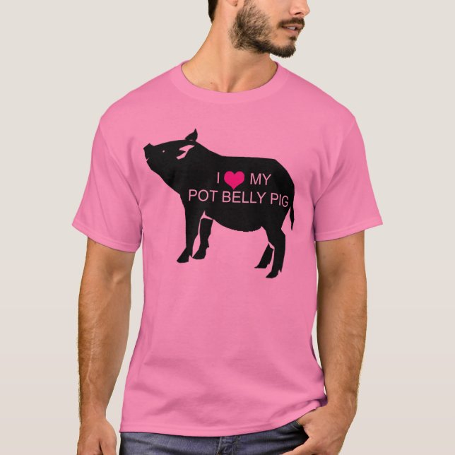Camiseta del cerdo del Belly de pote (Anverso)