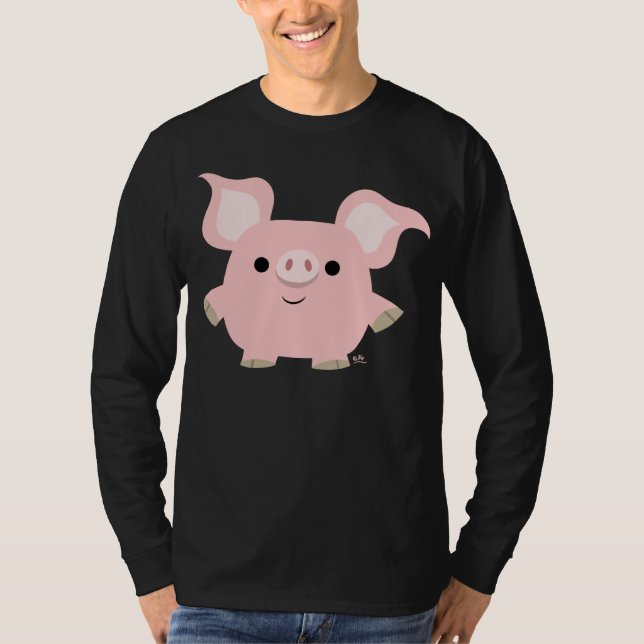Camiseta del cerdo del dibujo animado de Shorty (Anverso)