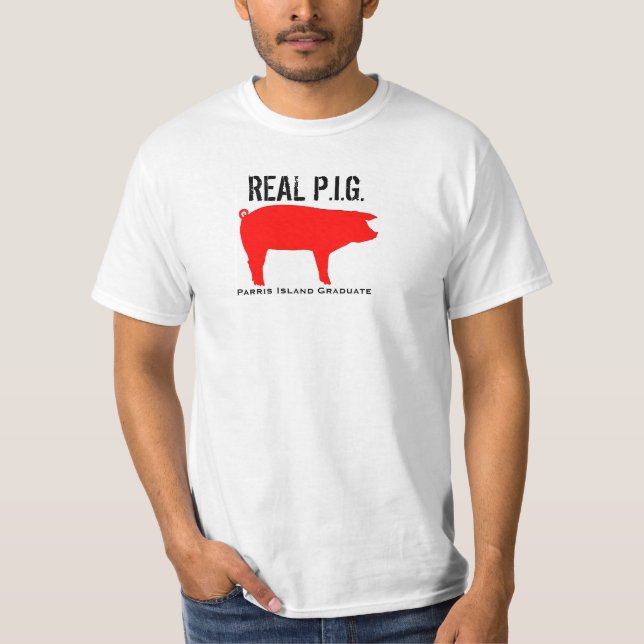 Camiseta del "CERDO" del graduado de la isla de (Anverso)